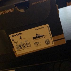 Black and white Chuck Taylor sneakers